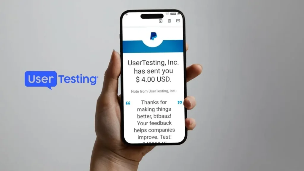 usertesting payment proof